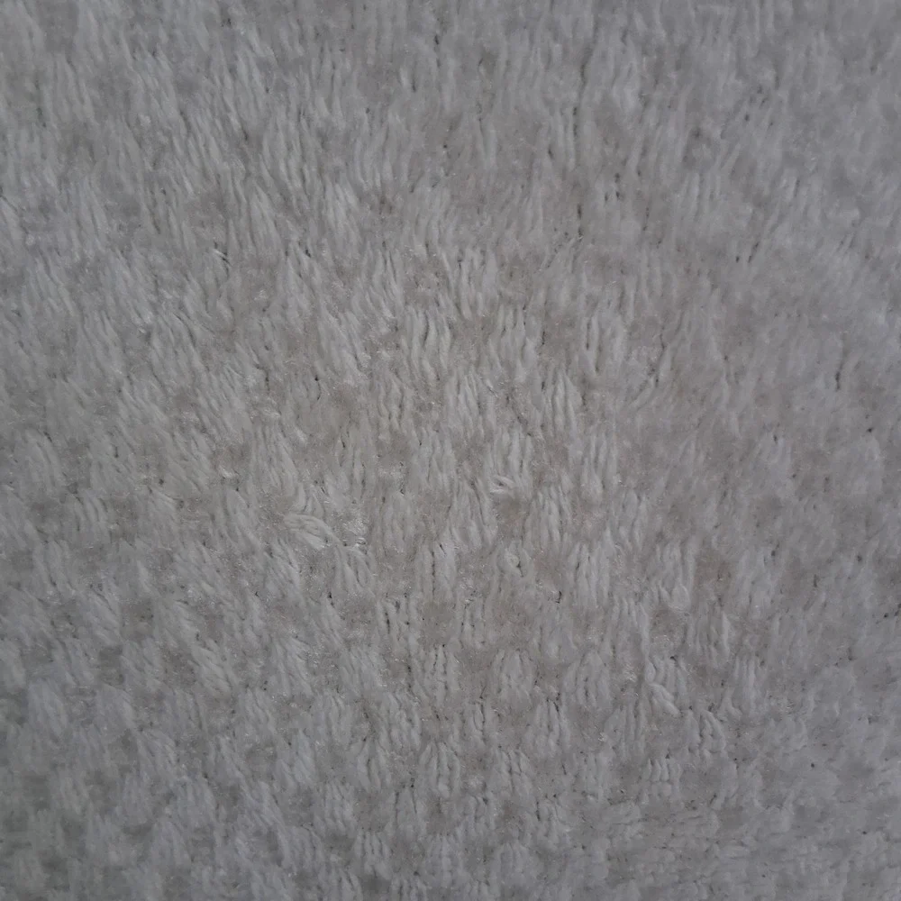 Vintage Teddy Bear Applique Soft Cream Plush Baby Blanket Lovey Textured Fleece
